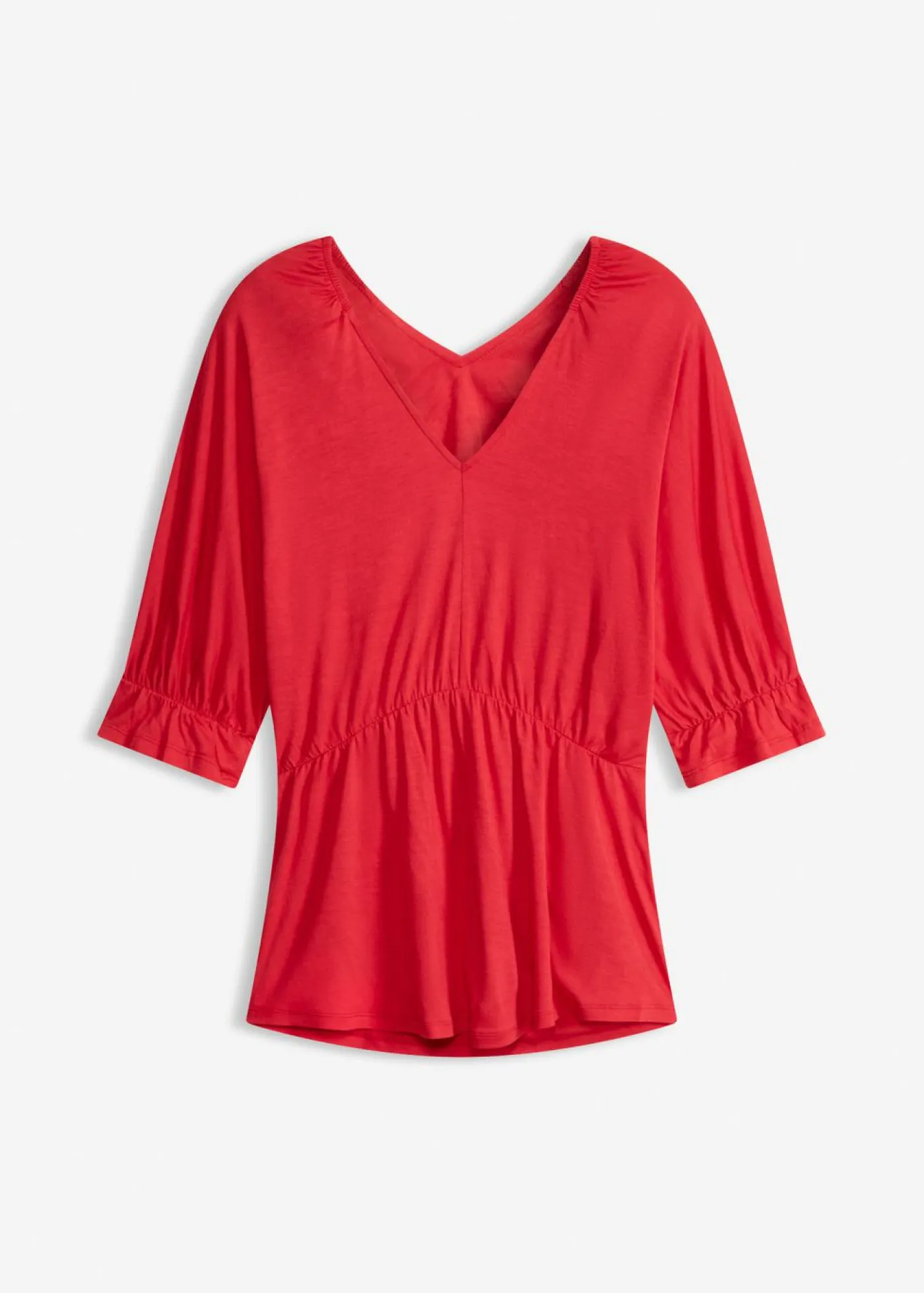 bonprix bonprix Camisetas>Camiseta tipo túnica en mezcla de viscosa fresa