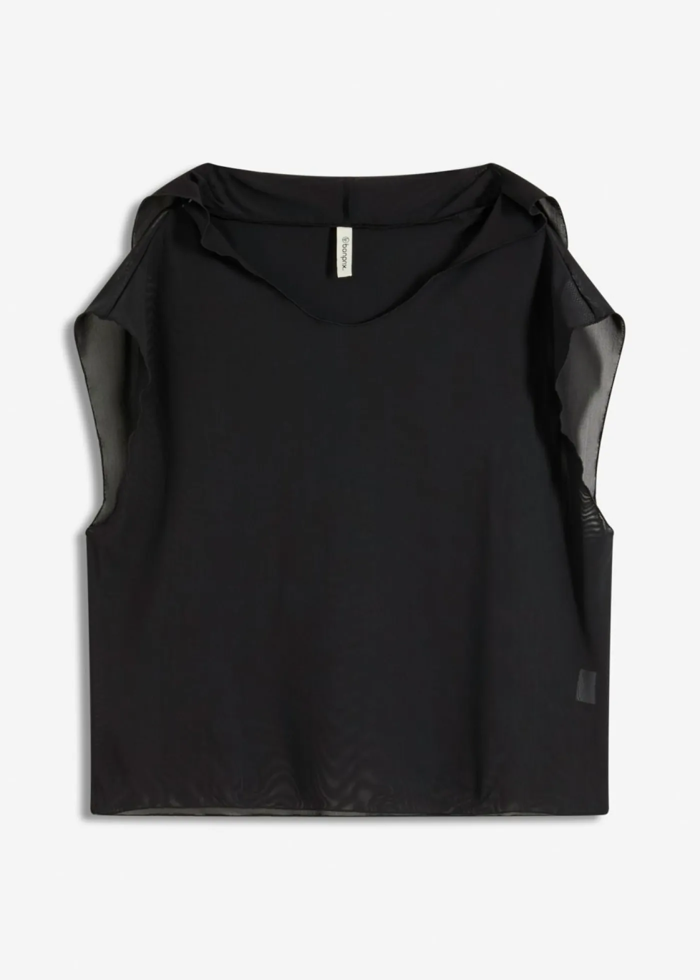 Mujer bonprix bonprix Camiseta transparente con capucha para la playa
