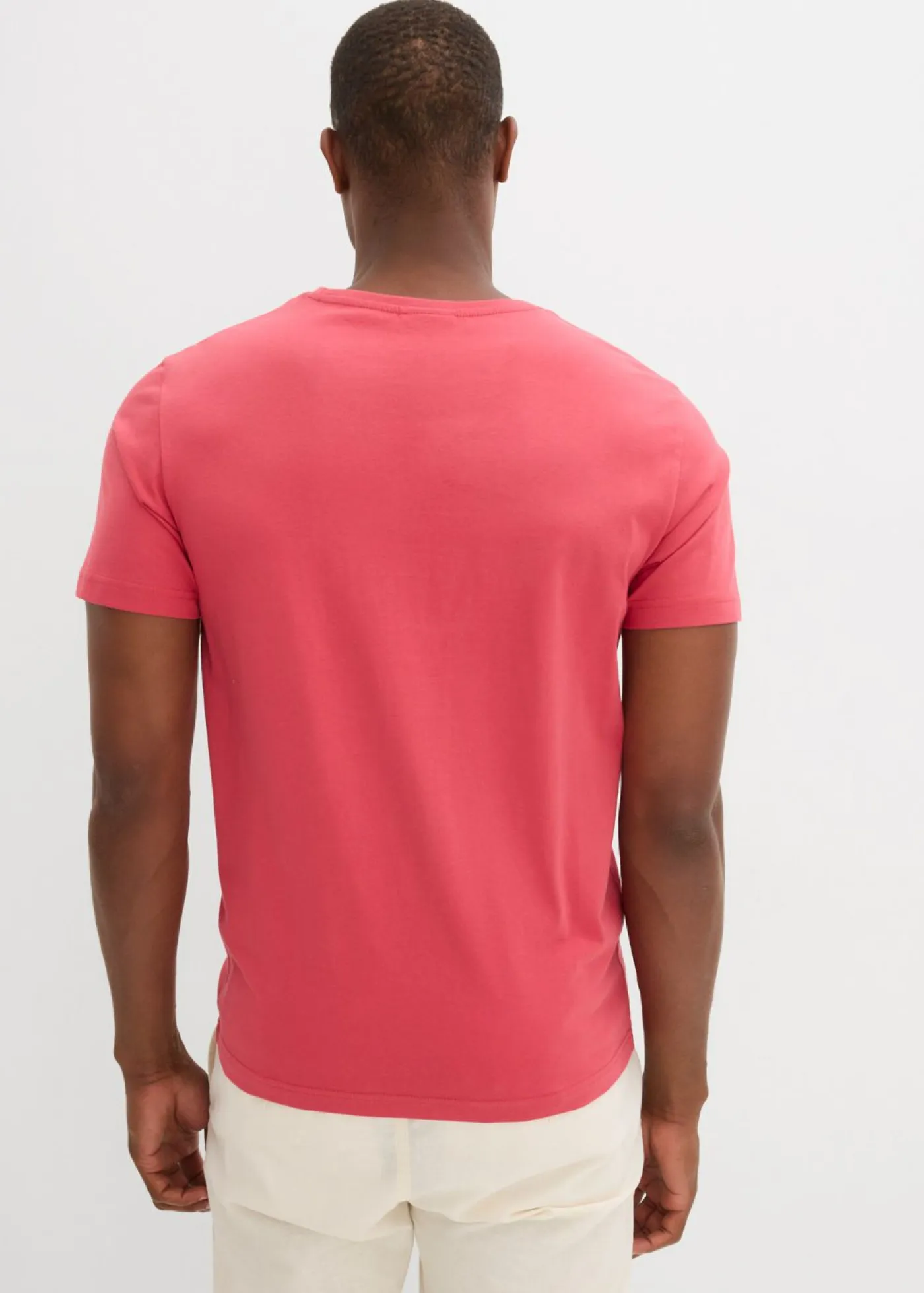 bonprix bonprix Básicos En Rebajas|Ropa Deportiva>Camiseta (5 unidades) Rojo claro + azul claro + arena claro + verde pimiento + azul marino