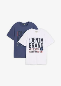 Hombre bonprix bonprix Camiseta (2 unidades) de algodón orgánico puro