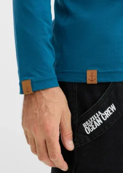 Hombre bonprix bonprix Camiseta (2 unidades) de algodón orgánico puro con manga larga y cuello henley