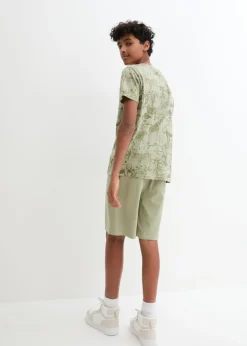 Niños bonprix bonprix Camiseta y bermudas de algodón orgánico (conjunto de 2 piezas)