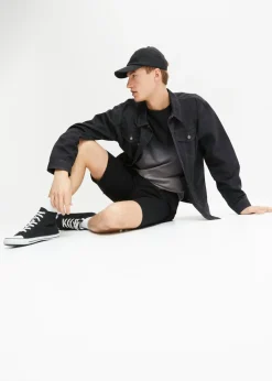 Hombre bonprix bonprix Camiseta y bermudas de chándal (2 piezas) de algodón puro