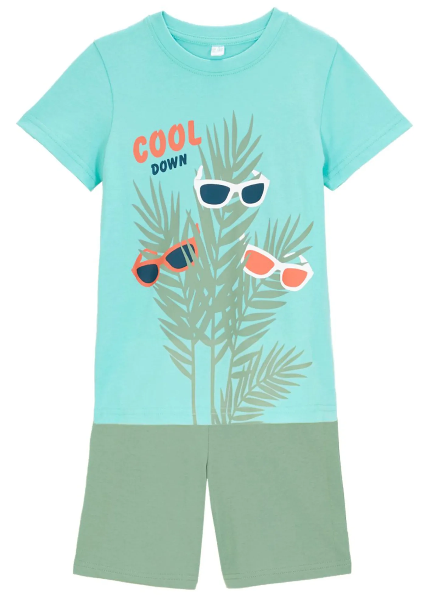 Niños bonprix bonprix Camiseta y pantalón corto (conjunto de 2 piezas) de algodón orgánico