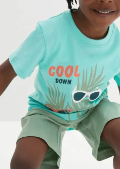 Niños bonprix bonprix Camiseta y pantalón corto (conjunto de 2 piezas) de algodón orgánico