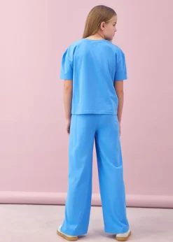 Niños bonprix bonprix Camiseta y pantalón de punto (2 piezas) de mezcla de algodón elástico