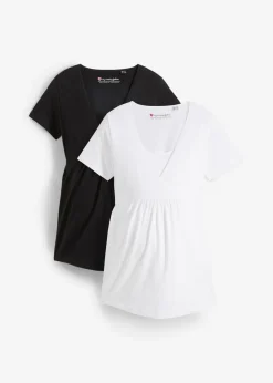 Mujer bonprix bonprix Camisetas premamá y de lactancia 2 en 1 (2 unidades)