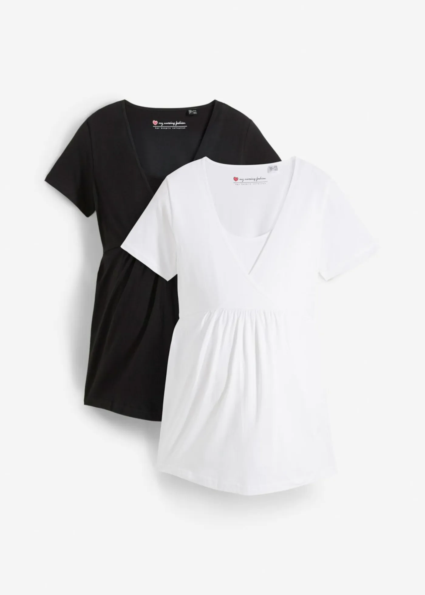 Mujer bonprix bonprix Camisetas premamá y de lactancia 2 en 1 (2 unidades)