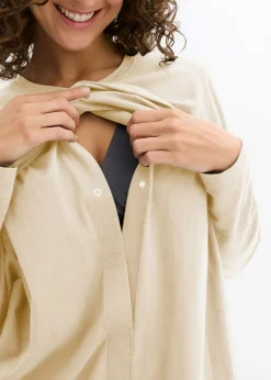 Mujer bonprix bonprix Camisetas premamá/de lactancia de algodón orgánico (2 unidades)