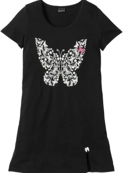 bonprix bonprix Ropa Para Dormir|Novedades>Camisón corto de algodón orgánico Negro