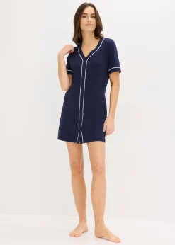 Mujer bonprix bonprix Camisón corto de algodón puro con botones