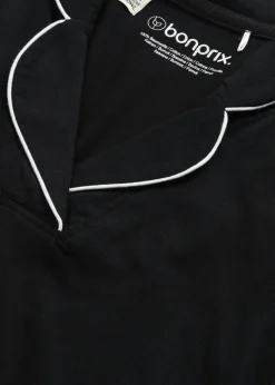 bonprix bonprix Ropa Para Dormir>Camisón de algodón suave Negro
