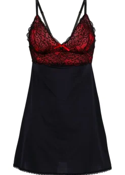 Mujer bonprix bonprix Camisón de satén con lazo en el pecho