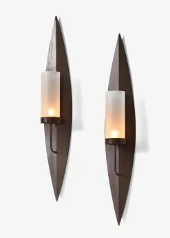 bonprix bonprix Muebles De Vestíbulo·Decoración|Muebles De Dormitorio·Decoración>Candelabro de pared (2 unidades) marrón