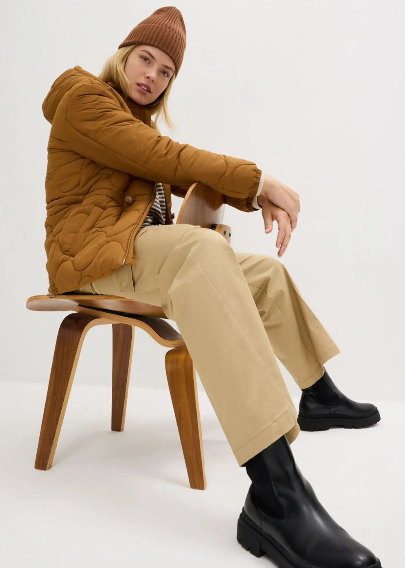 bonprix bonprix Chaquetas Y Abrigos>Cazadora Marrón coñac