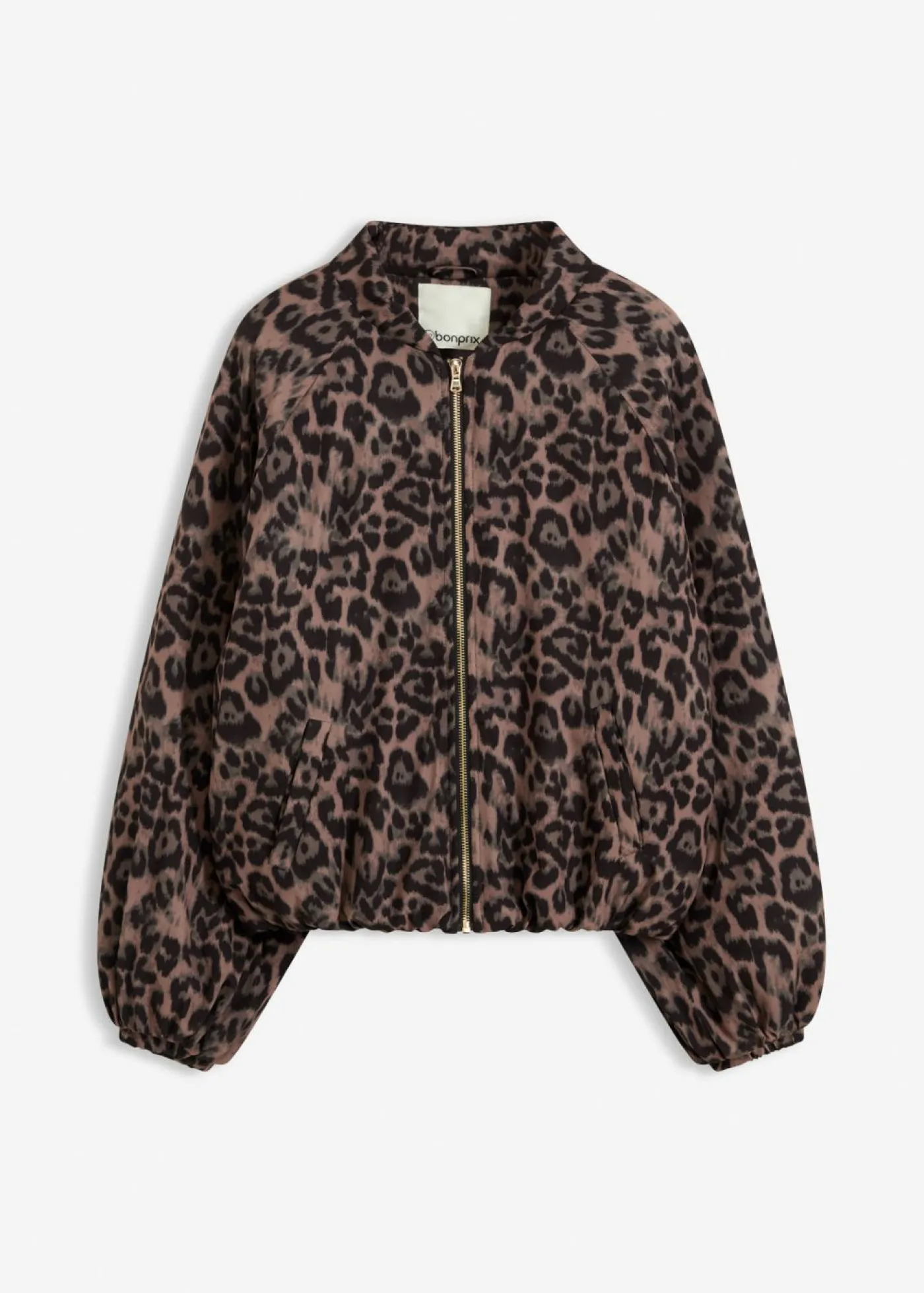 bonprix bonprix Chaquetas Y Abrigos>Cazadora acolchada Marrón con estampado de leopardo