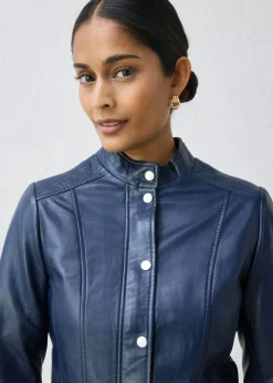 Mujer bonprix bonprix Cazadora de cuero en napa de cordero