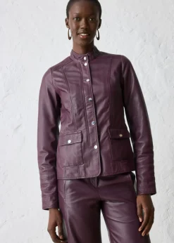 Mujer bonprix bonprix Cazadora de cuero en napa de cordero