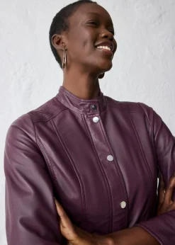 Mujer bonprix bonprix Cazadora de cuero en napa de cordero