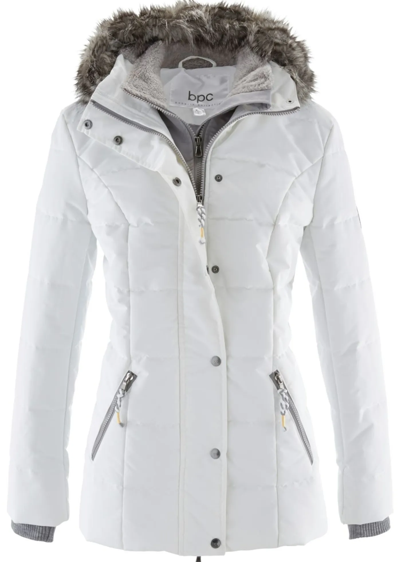 bonprix bonprix Chaquetas Y Abrigos>Cazadora de invierno con aspecto 2 en 1 Blanco lana