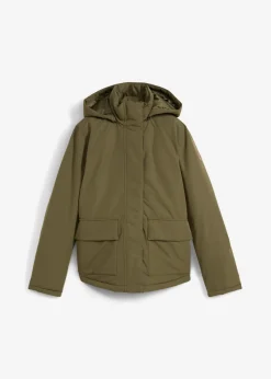 bonprix bonprix Chaquetas Y Abrigos>Cazadora de invierno con bolsillos Verde oliva oscuro
