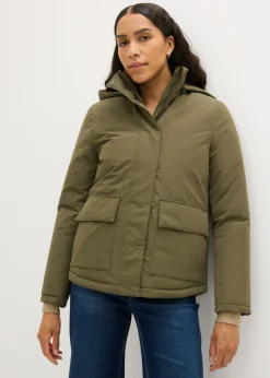 bonprix bonprix Chaquetas Y Abrigos>Cazadora de invierno con bolsillos Verde oliva oscuro