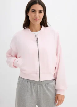 bonprix bonprix Chaquetas Y Abrigos|Novedades>Cazadora de neopreno de suave mezcla de viscosa Rosa claro