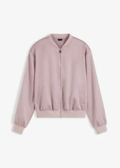 bonprix bonprix Chaquetas Y Abrigos>Cazadora de satén Rosa mate
