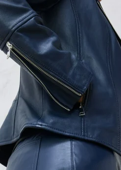 Mujer bonprix bonprix Cazadora motera de napa