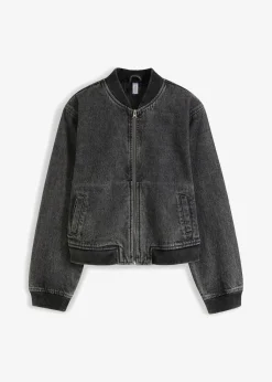 bonprix bonprix Chaquetas Y Abrigos>Cazadora vaquera denim gris oscuro usado