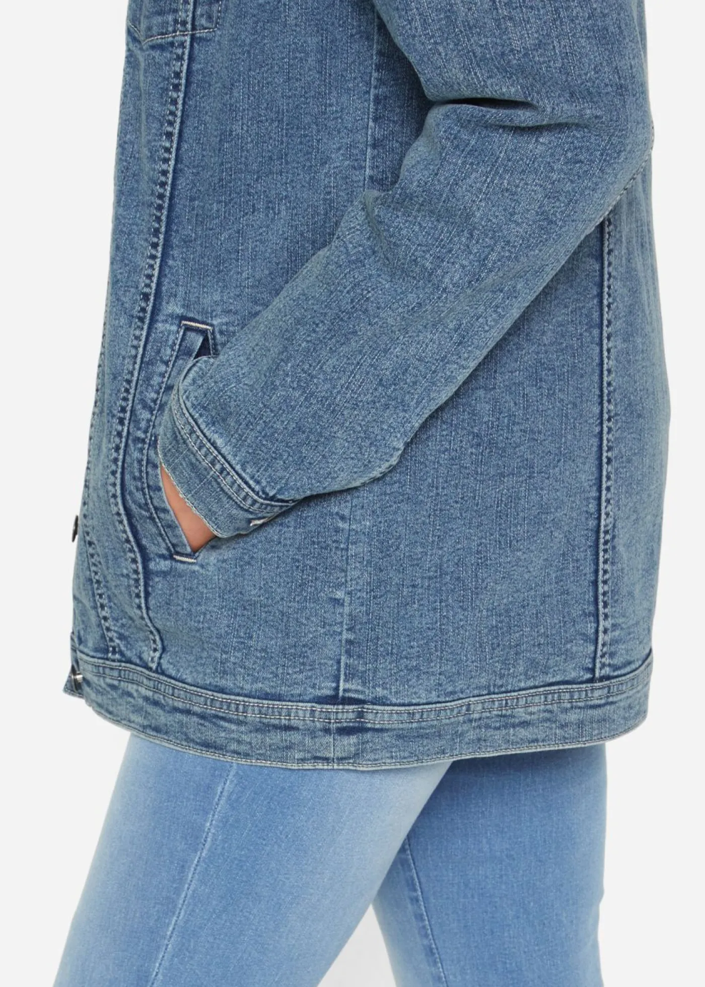 bonprix bonprix Chaquetas Y Abrigos>Cazadora vaquera elástica con corte boyfriend Denim desgastado