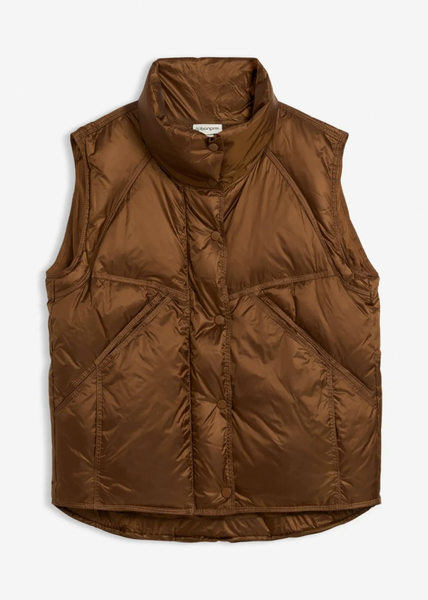 Mujer bonprix bonprix Chaleco acolchado con plumón reciclado