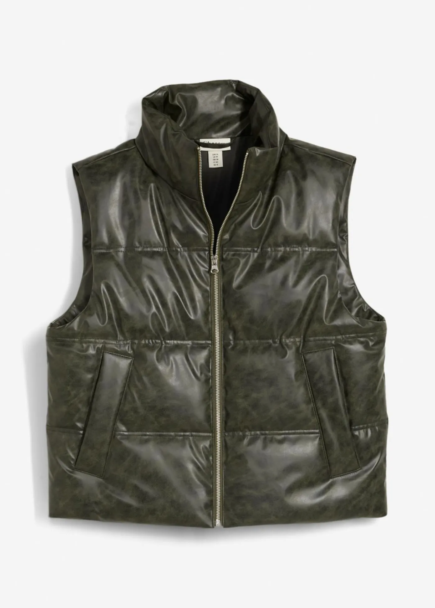 Mujer bonprix bonprix Chaleco acolchado de piel sintética