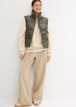 Mujer bonprix bonprix Chaleco acolchado de piel sintética