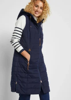 bonprix bonprix Chaquetas Y Abrigos>Chaleco acolchado largo Azul oscuro