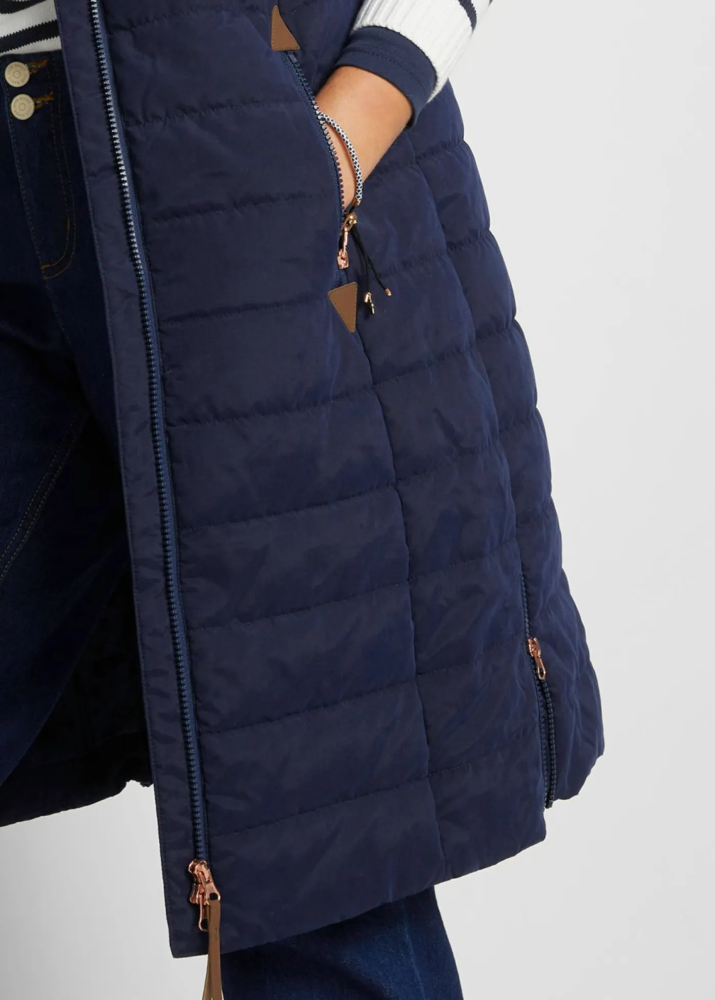 bonprix bonprix Chaquetas Y Abrigos>Chaleco acolchado largo Azul oscuro