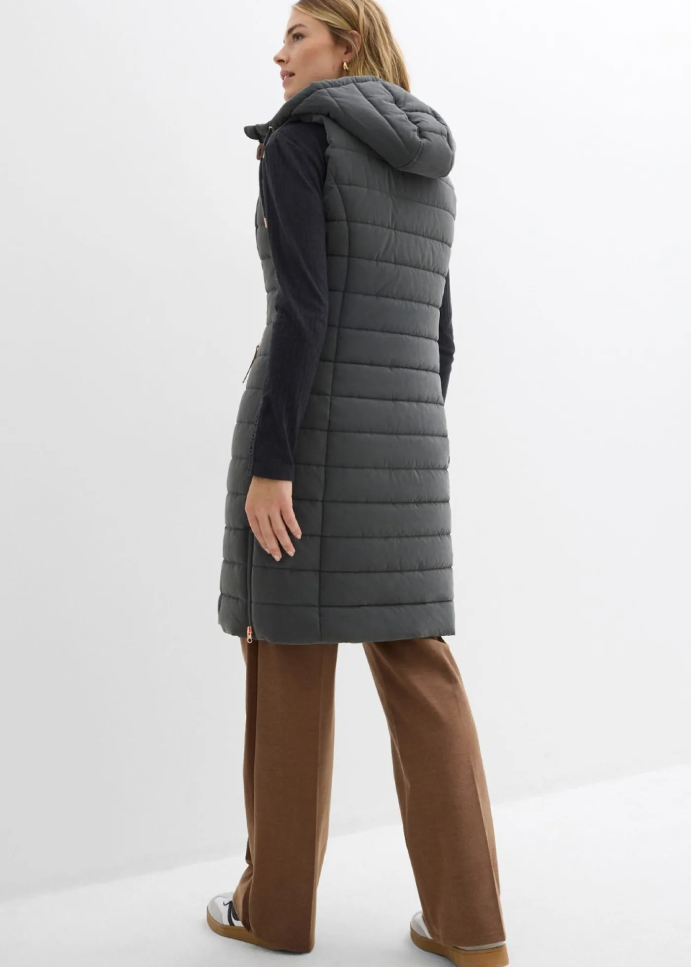 Mujer bonprix bonprix Chaleco acolchado largo