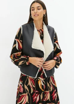 Mujer bonprix bonprix Chaleco de borrego sintético