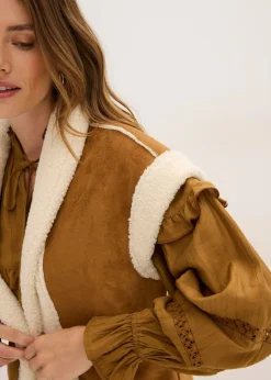 Mujer bonprix bonprix Chaleco de borrego sintético