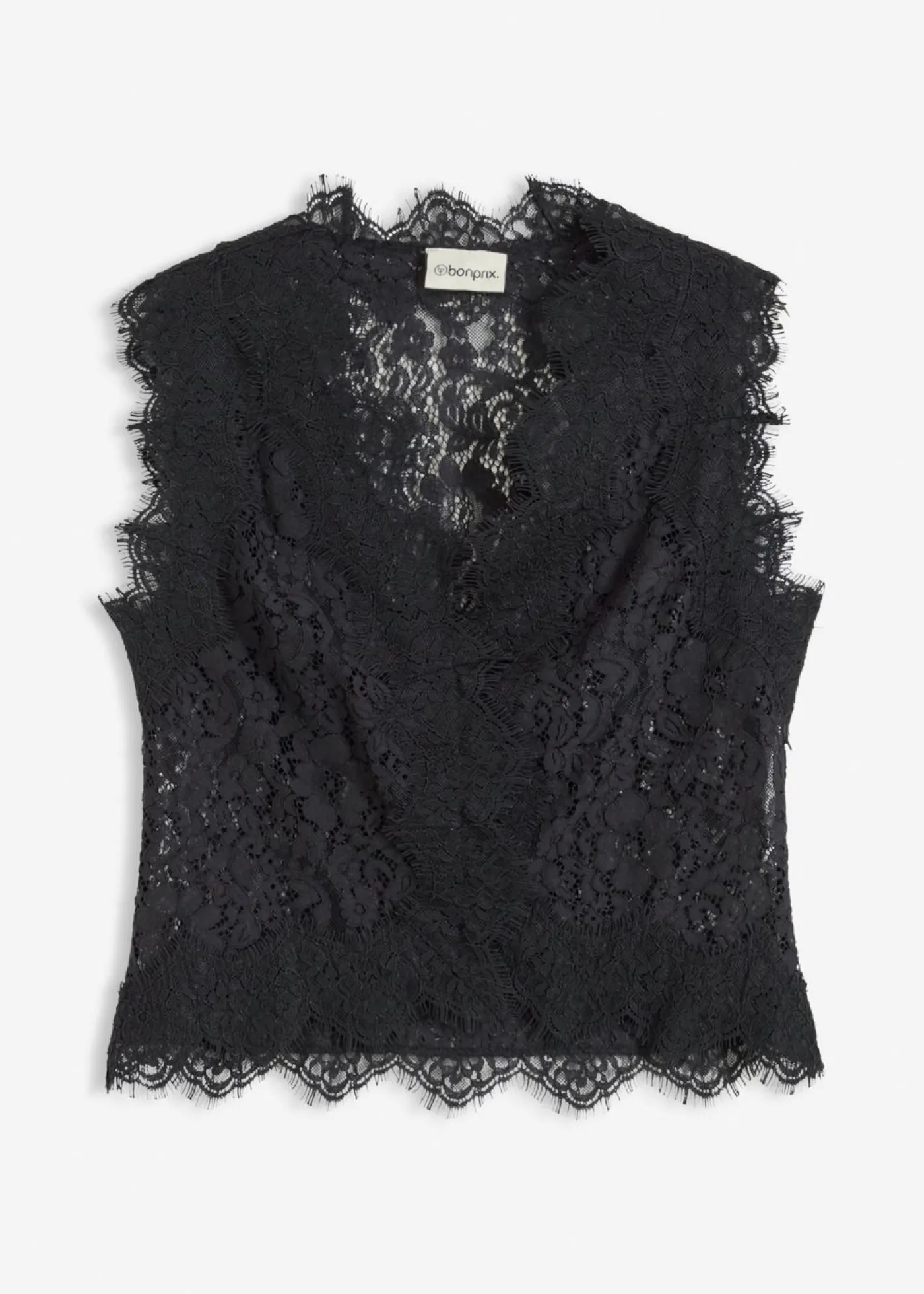 bonprix bonprix Chaquetas Y Abrigos>Chaleco de encaje Negro