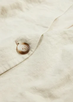 bonprix bonprix Premium|Chaquetas Y Abrigos>Chaleco de lino puro Arena claro