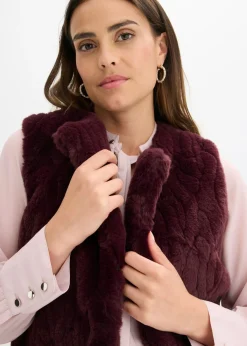 Mujer bonprix bonprix Chaleco de pelo sintético