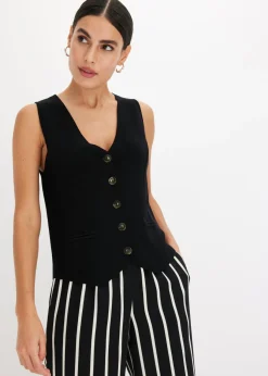 bonprix bonprix Chaquetas Y Abrigos|Ropa De Punto>Chaleco de punto Negro