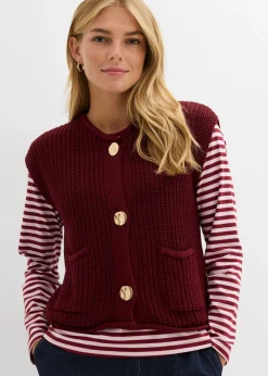 Mujer bonprix bonprix Chaleco de punto con bolsillos