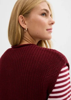 Mujer bonprix bonprix Chaleco de punto con bolsillos