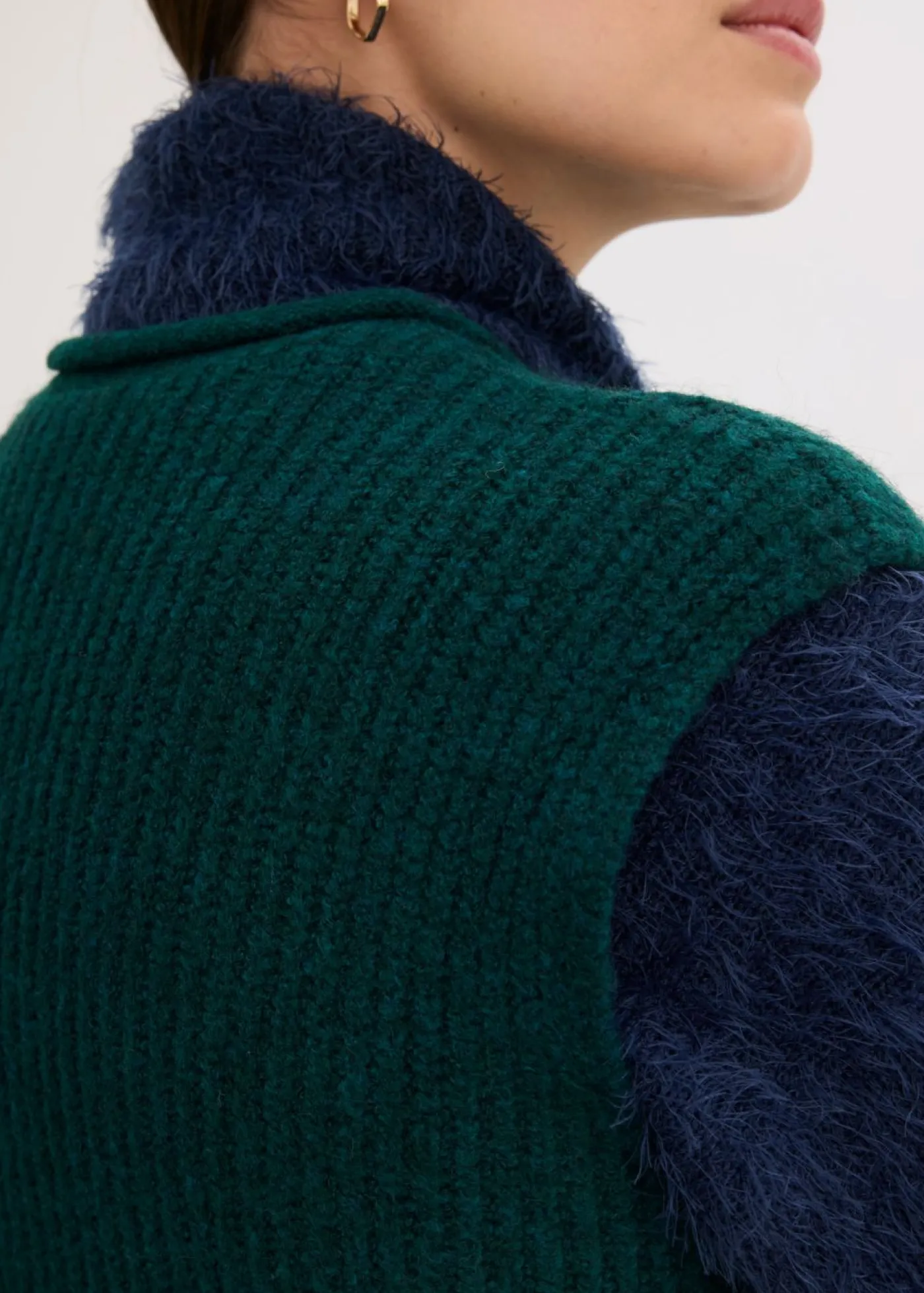 Mujer bonprix bonprix Chaleco de punto con botones decorativos