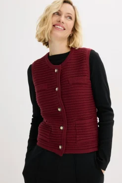 Mujer bonprix bonprix Chaleco de punto con contenido de viscosa