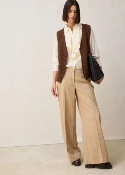 Mujer bonprix bonprix Chaleco de punto grueso con lana de alpaca