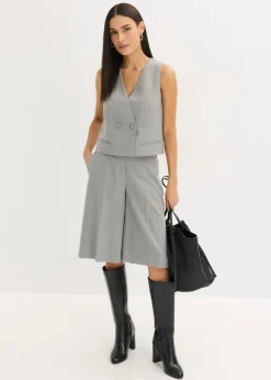 Mujer bonprix bonprix Chaleco de traje de raya diplomática