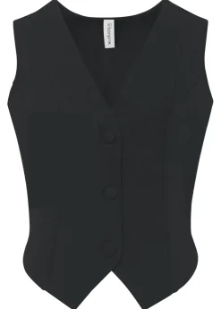 Mujer bonprix bonprix Chaleco de traje de tejido interlock resistente